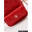 Chanel Grained Calfskin & Gold-Tone Metal Mini Backpack Bag AP3753 Red 2024