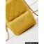 Chanel Grained Calfskin & Gold-Tone Metal Mini Backpack Bag AP3753 Yellow 2024
