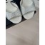 Chanel Heel 12cm Platform 4cm Sandals Suede White/Crystals 2024