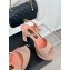 Chanel Heel 12cm Platform 4cm Sandals Suede Pink/Crystals 2024