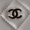 Chanel Lambskin & Gold-Tone Metal Clutch with Chain Bag AP4000 Gray 2024