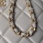Chanel Lambskin & Gold-Tone Metal Clutch with Chain Bag AP4000 Gray 2024
