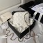 Chanel Lambskin & Gold-Tone Metal Clutch with Chain Bag AP4000 White 2024