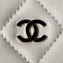 Chanel Lambskin & Gold-Tone Metal Clutch with Chain Bag AP4000 White 2024