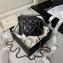 Chanel Lambskin & Gold-Tone Metal Clutch with Chain Bag AP4000 Black 2024