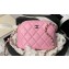 Chanel Lambskin & Gold-Tone Metal Clutch with Chain Bag AP4000 Pink 2024