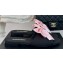 Chanel Heel 1.5cm Bow Mules Satin Black/Pink 2024