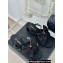 Chanel Heel 6cm Bow Sandals G45812 Satin Black 2024