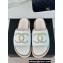 Chanel Gold Pearl CC Logo Mules Tweed White 02 2024