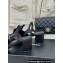 Chanel Heel 6cm Bow Sandals G45812 Satin Black 2024