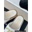 Chanel Gold Pearl CC Logo Mules Tweed White 02 2024