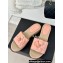 Chanel Heel 4cm Camellia and CC Logo Mules Leather Pink 2024