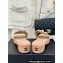 Chanel Heel 4cm Camellia and CC Logo Mules Leather Pink 2024