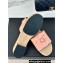 Chanel Heel 4cm Camellia and CC Logo Mules Leather Pink 2024