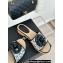 Chanel Heel 4cm Camellia and CC Logo Mules Print Black 2024