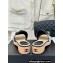 Chanel Heel 4cm Camellia and CC Logo Mules Print Black 2024