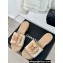Chanel Heel 4cm Camellia and CC Logo Mules Print Beige 2024