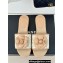 Chanel Heel 4cm Camellia and CC Logo Mules Print Beige 2024