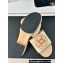 Chanel Heel 4cm Camellia and CC Logo Mules Print Beige 2024