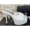 Chanel Heel 9.5cm Platform 3.5cm Mules Leather White 2024