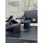 Chanel Heel 6cm Bow Sandals G45812 Satin Black/White 2024