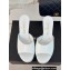 Chanel Heel 9.5cm Platform 3.5cm Mules Leather White 2024