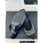 Chanel Heel 8.5cm Crystal Mesh Slingbacks Suede Black 2024