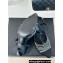 Chanel Heel 8.5cm Crystal Mesh Slingbacks Leather Black 2024