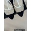 Chanel Heel 8.5cm Crystal Mesh Slingbacks Leather White 2024