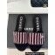 Chanel CC Logo Braided Striped Mules Knit Black/Pink 2024