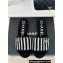 Chanel CC Logo Braided Striped Mules Knit Black/White 2024