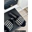 Chanel CC Logo Braided Striped Mules Knit Black/White 2024