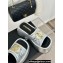 Chanel Heel 7cm Gold CC Logo Platform Mules Leather Silver 2024