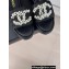 Chanel Heel 7cm Pearl CC Logo Platform Mules Raffia Black 2024
