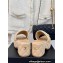 Chanel Heel 7cm Pearl CC Logo Platform Mules Raffia Beige 2024