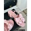 Chanel Heel 6cm Bow Sandals G45812 Satin Pink 2024