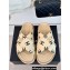 Chanel Heel 3cm CC Logo Print Crisscross Mules Leather Beige 2024