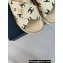 Chanel Heel 3cm CC Logo Print Crisscross Mules Leather Beige 2024