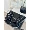 Chanel Heel 3cm CC Logo Print Crisscross Mules Leather Black 2024