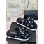 Chanel Heel 3cm CC Logo Print Crisscross Mules Leather Black 2024
