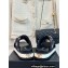 Chanel Heel 3cm CC Logo Print Crisscross Mules Leather Black 2024