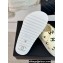 Chanel Heel 3cm CC Logo Print Crisscross Mules Leather White 2024