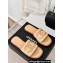 Chanel CC Logo Braided Mules Beige 2024