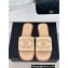 Chanel CC Logo Braided Mules Beige 2024