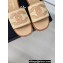 Chanel CC Logo Braided Mules Beige 2024