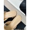 Chanel Heel 5cm CC Logo Crisscross Mules Quilting Leather Beige 2024