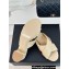 Chanel Heel 5cm CC Logo Crisscross Mules Quilting Leather Beige 2024