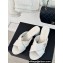Chanel Heel 5cm CC Logo Crisscross Mules Quilting Leather White 2024