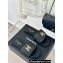 Chanel Crystal CC Logo Braided Mules Black 2024
