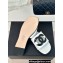 Chanel Black CC Logo Mules Leather White 2024
